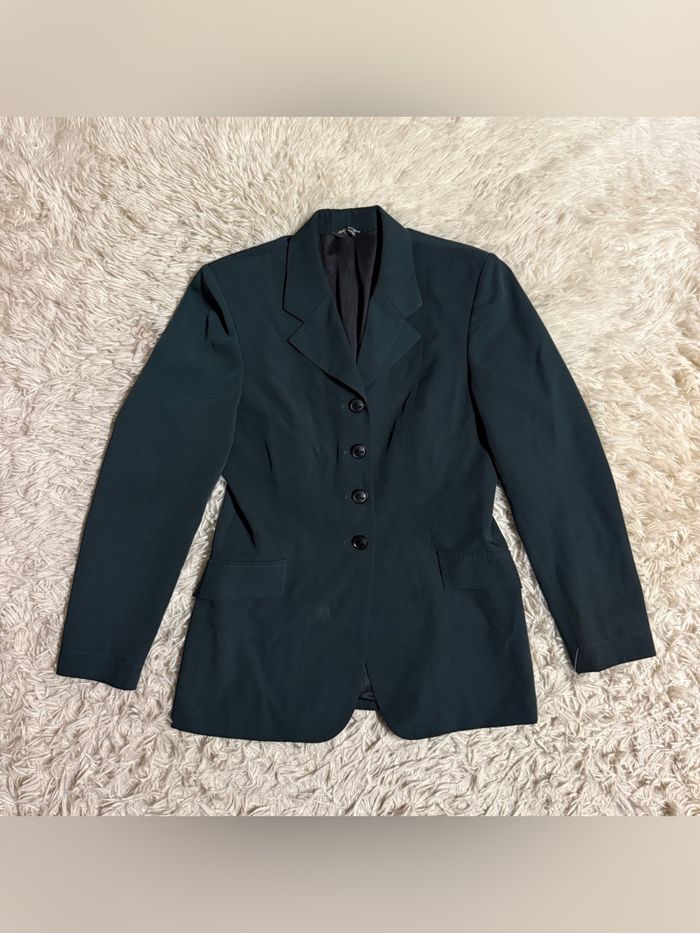 Women's Dark Green Tailored Blazer Jacket